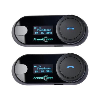 China Support 2 Riders To Talk To Max 2pcs FreedConn T-COMSC 800M Interphone Motorcycle Helmet Headset Intercom for sale