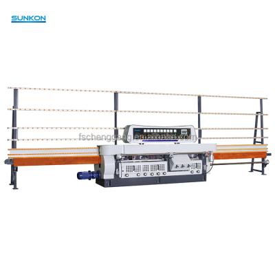 China Building Material Shops 45 Angle Glass Edger / Straight Line Glass Polishing Machine With PLC Control for sale