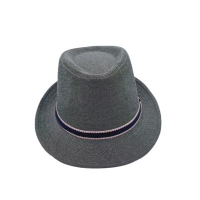 China Simple Cotton Jazz Cap Fashion\Cozy Unisex Summer Fashion\Durable Spring Cotton With Band Fedora Hats For Men for sale