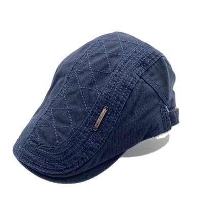 China Fashion Good Quality Unisex Low Price Adjustable Embroidered Vintage Cotton Adjustable Hat Ivy Hats For Men for sale