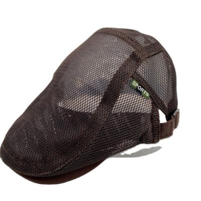 China Fashion Adjustable Cool Cotton Summer Plain Ivy Mesh Hat Unisex Newsboy Ivy Hats For Men for sale