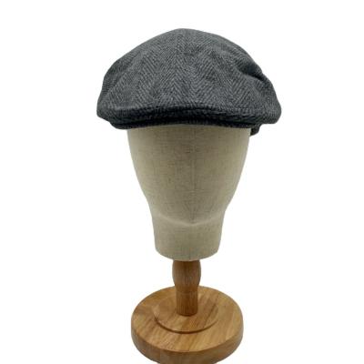 China Hot Striped High Quality Motor Beret Unisex Ivy Hat Hot Polyester Cars Newsie Hat for sale