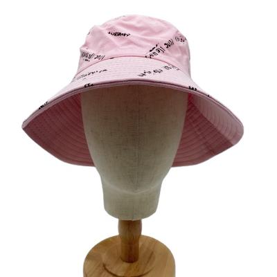 China Comfort breathable foldable fashion rose print double faced cotton males packable hat outdoor bucket hats for women for sale