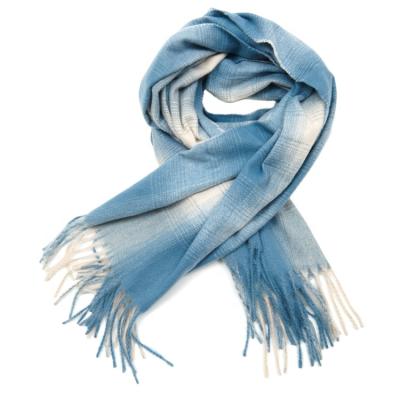 China Warm Fashion Winter Scarf Checked Cashmere Woven Custom Unisex Long Scarf for sale