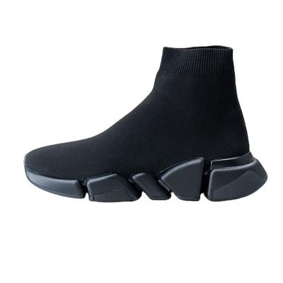 China New Unisex Flat Knit Brushed Flat Intensified Sleeve All-Match Breathable Socks Boots for sale