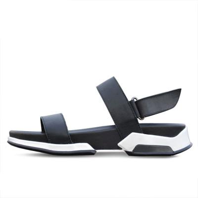 China Top Grade Big Size Flat Designer Mens Genuine Leather Sandals for sale