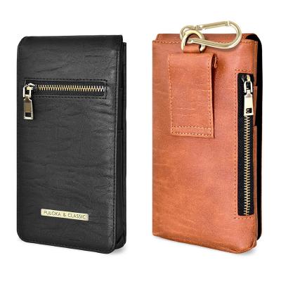 China Men's Anti-theft Multi Function PU Leather Wallet Cell Phone Waist Bag Men's Wallet Organizer for sale