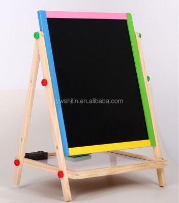 China Education Wooden Toys Kids Erasable Wooden Drawing Board With Eraser for sale