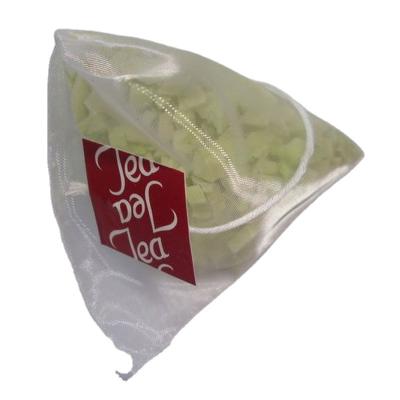 China Biodegradable Filter Material Pyramid Bag PLA Nylon Tea Packaging for sale