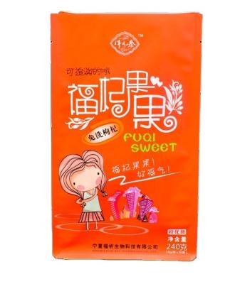 China seafood plastic packaging mylar bags for food Packing Pouch With Handle Snacks for sale