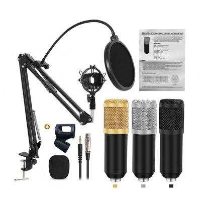 China Professional Handheld SC Audio Microphone BM-800 Microphone Studio Condenser Sound Recording Microphone Kit for sale