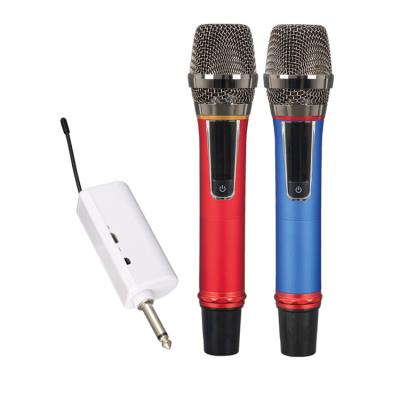 China Hot Selling Universal Wireless Handheld Microphone MU-02 Handheld Microphone With Rechargeable Receiver High Quality For Outdoor for sale