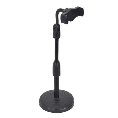 China Adjustable Metal Desktop Desktop 360 Angle Support Smartphone JC-02 Tablet Mobile Phone Holder For Studio for sale