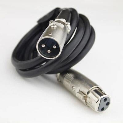 China Microphone Factory Wholesale 3 Pin Lead XLR Male To Female Extension Cable For Microphone Karaoke MIC for sale