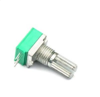 China Click noise; Central Linear Single Detents 1K 2K 5K 10K 100K 500K B10K Band Potentiometers for sale