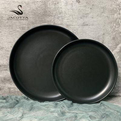 China JK Dish Sets Restaurant Hotel Dinner Dishes Cheap Ceramic Wholesale Cheap Round Dish for sale