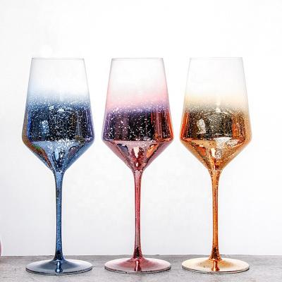 China Wholesale Modern Colorful Custom Classic Vintage Crystal Goblet Cup Stemmed Champagne Glass Red Wine Glasses for sale