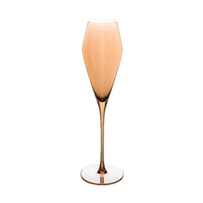 China Free Size Swollen Champagne Glasses Champagne Flutes Gift Box Lead Crystal Clear Glass Tall Perfect Handmade Stem Champagne Flute Hot Sale Thin for sale