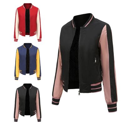 China 2021 Viable High Quality Fashionable Ladies Autumn Spring Bomber Jackets For Women for sale