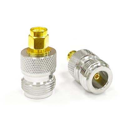 China Wholesale Nickel Plated 1pc N Jack Switch SMA Straight Male Plug RF Female Coax Adapter Converter NEW for sale