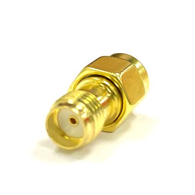 China Straight RF SMA Adapter SMA Female to RP SMA Male Plug Connector Adapter Gold Plated Straight RF Coaxial Adapter for sale