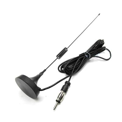 China 1PC Universal Car AM/FM RF Antenna Magnetic Base With 2.8 Extension Cable For Auto CD Radio Antenna for sale