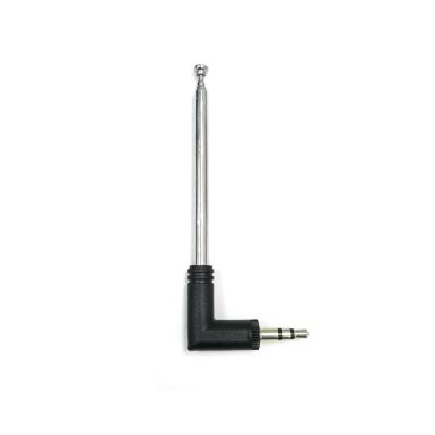 China RF 225mm 4 Section Telescoping Antenna 3.5mm FM Male Radio Antenna For Mobile Cell Phone for sale