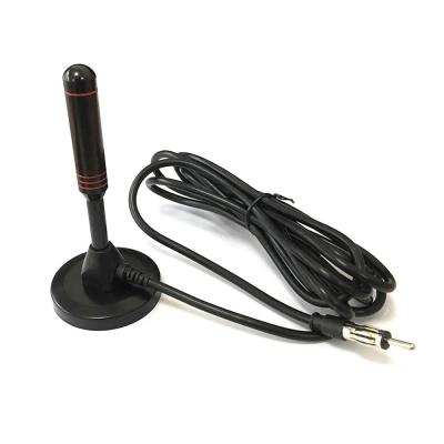 China Auto Push Sucker Magnetic Low Aerial FM Antenna Aerial RF Radio Universal Universal For Car 3m Cable for sale