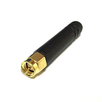 China High Gain Male 2G 3G GSM 433mhz 868Mhz 915Mhz Lora Rf Rubber Antenna de rf 2dbi SMA for sale