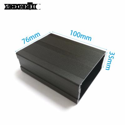 China NEW Electric Electronic Instrument Aluminum Shell Enclosure Product Project Box DIY 76x35x100mm Black for sale