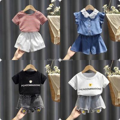 China Chinese style high quality boutique shirts and white pants, babies, boys, fashion shorts, overalls wholesale for sale