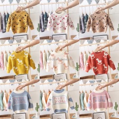 China Wholesale-Children's Sweater Top Children's Clothing Baby Color Knitted Sweater Pure Soft Wool Anti-Shrink Full for sale