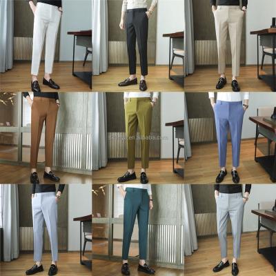 China 2023 new anti-static wholesale high quality straight cotton pants blended twill cotton pants golf formal casual pants for sale