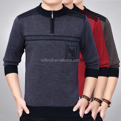 China Anti-wrinkle Jacquard Autumn Winter Wadding Knitwear High Quality Knitted Men's Sweater for sale