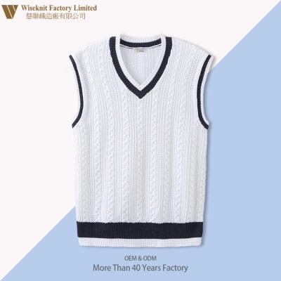 China QUICK DRY Sweater Factory Hot Sale Custom Design Spring School Casual Sweaters Full Jacquard Mens Knitted Vest for sale