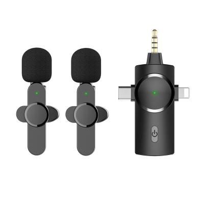 China Lavalier Microphone Plug-play 3 in 1 Lavalier Microphone Professional Wireless Microphone Lavalier Microphone for sale