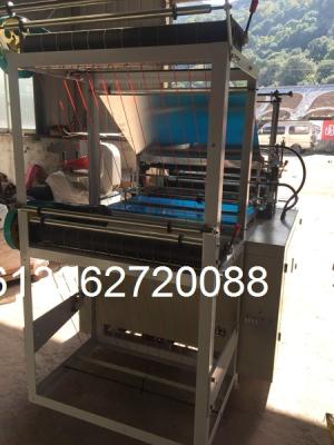 China Heat Sealing Cold Cutting Two Layer T Shirt Bag Making Machine With Four Line for sale