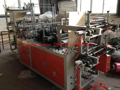 China 1.5Kw Vest PE Bag On Roll Making Machine Three Side Sealing Bag Making Machine for sale