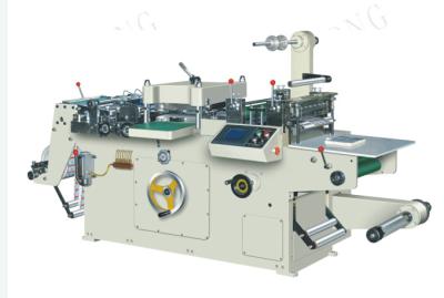 China Roll To Sheet / Label / Roll To Roll Die Cutting Machine With Hot Stamping / Lamination for sale