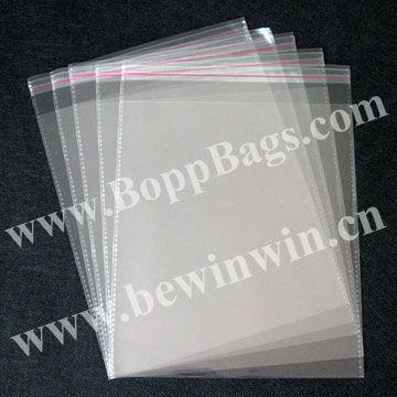 China Recyclable 24x31cm 425 Pieces Poly PP /pack Cello Packaging Self Adhesive Clear Plastic Bags for sale