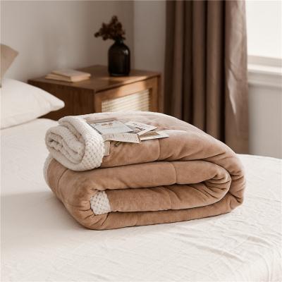 China Anti-static three-storey soymilk capsule space baby velor 3d wrinkled wrinkled home bedroom blanket for sale