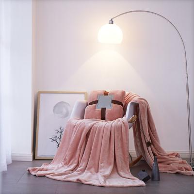 China Single 100% Polyester Dorm Student Anti-Static Comforter Coral Blanket Winter Heavy Blanket Office Nap Blanket for sale