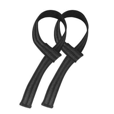 China Universal Adjustable Cotton Wrist Support Sports Grip Non-Slip Gym Weightlifting Wrist Straps for Strength Training for sale