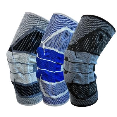 China Universal Brace Protector Knee Spring Gel Silicone Spandex Band Compression Anti-Slip Knee Pads With Gel Pad for sale