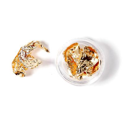 China Easy Apply ROSALIND Nail Decorations Paper Wholesale 12jars/lot Aluminum Foil Gold Foil Silver Stickers Nails Shiny Nail Art Stickers for sale