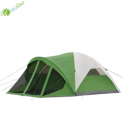 China Straight Tie Type YumuQ Outdoor Waterproof Family Camping Dome Tent with Screen Room, 9 x 10 Feet for 6 Person for sale