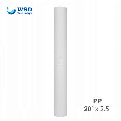 China Hotel 20 Inch PP Deposit Reverse Water Filter Cartridge for sale