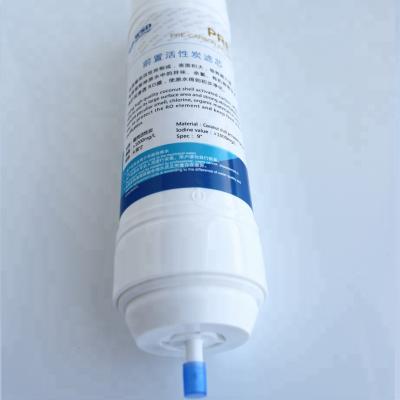 China Household 9inch Pre Activated Carbon Filter Water Filter Coconut Shell Carbon for sale