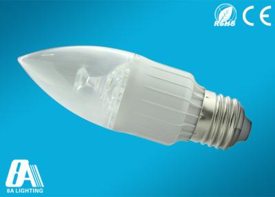 China Warm White SMD2835 LED Candle Bulbs 3W E27 No UV / IR Radiation for sale