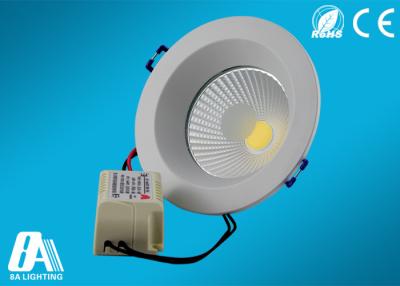 China Aluminum COB 9W LED Downlight IP33 6000K - 6500K For Conference for sale